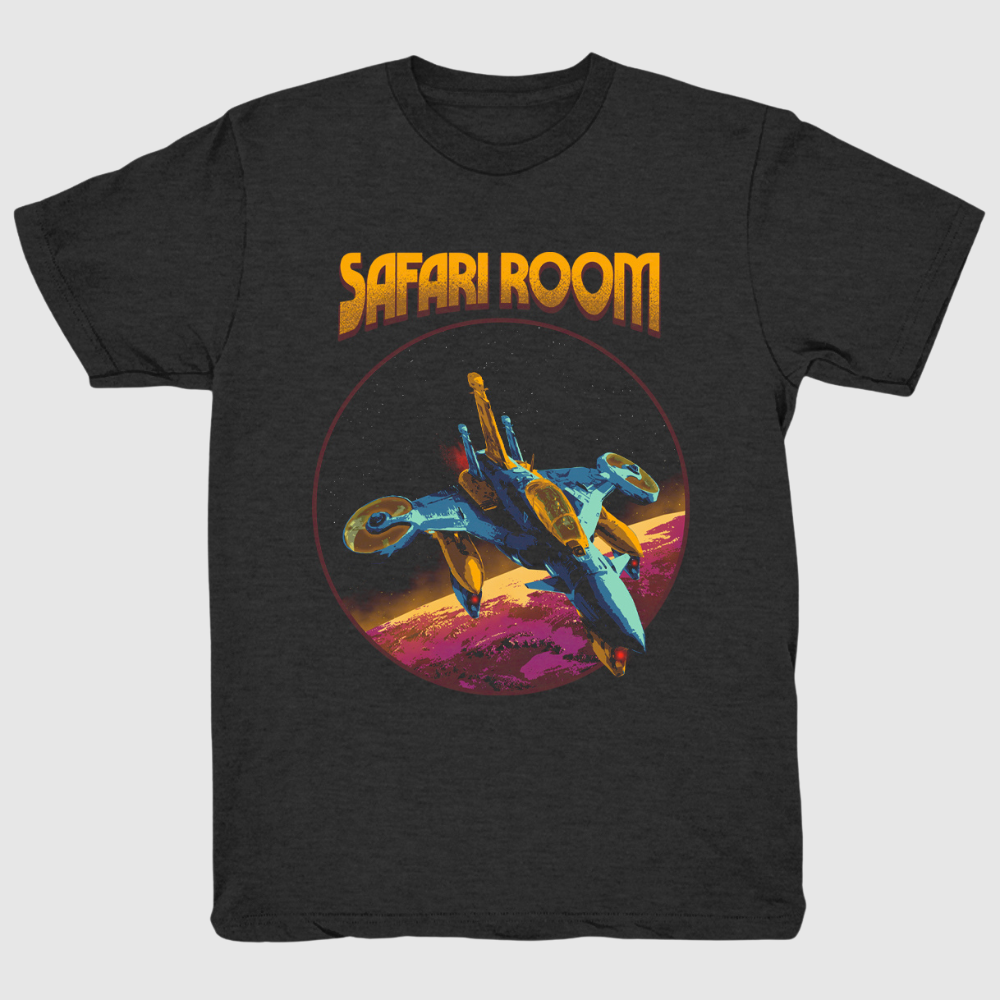"Safari Room" Spaceship T-Shirt, Black