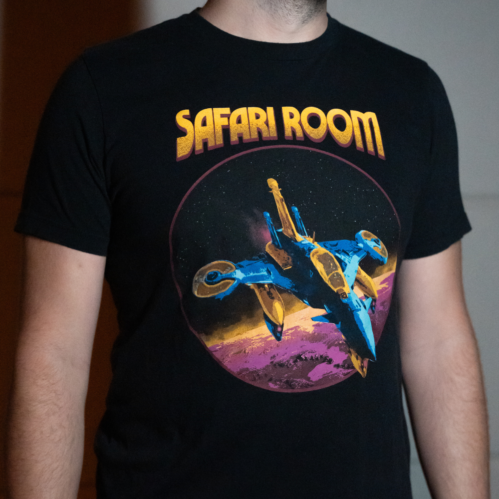 "Safari Room" Spaceship T-Shirt, Black